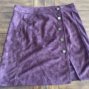 Button Up Mini Skirt